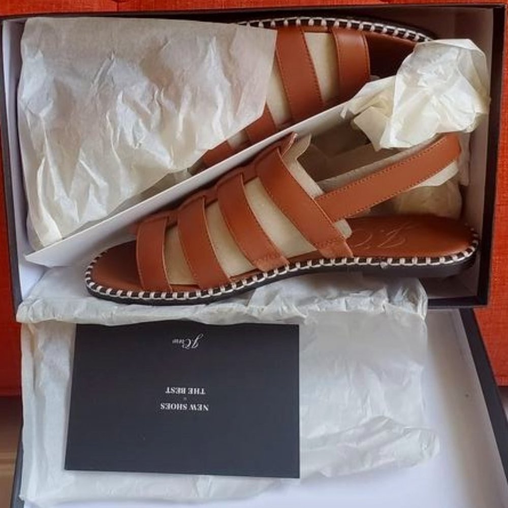 J.Crew Vachetta Leather Sandals 7.5 NWT